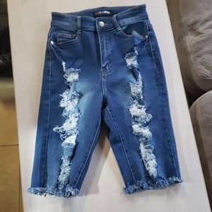 FashionNova Distressed Bremuda Shorts